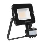 Ledvance LED Floodlight Compact Black 20W 1800lm 100D - 830 Warm White | IP65 - Symmetrical - Motion and Light Sensor