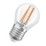 Osram Classic LED E27 Ball Filament Clear 2.2W 470lm - 827 Extra Warm White | Replaces 40W