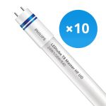 Multipack 10x Philips LED Tube T8 MASTER (HF) Ultra Output 24W 3700lm - 840 Cool White | 150cm - Dimmable - Replaces 58W