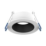 Noxion LED Spot Ares Deep ring White - With Inner Ring Black | Cutout 68mm - incl. GU10 Fitting