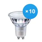 Multipack 10x Philips MASTER Value LED Spot GU10 PAR16 4.9W 365lm 36D - 930 Warm White | Best Colour Rendering - Dimmable - Replaces 50W